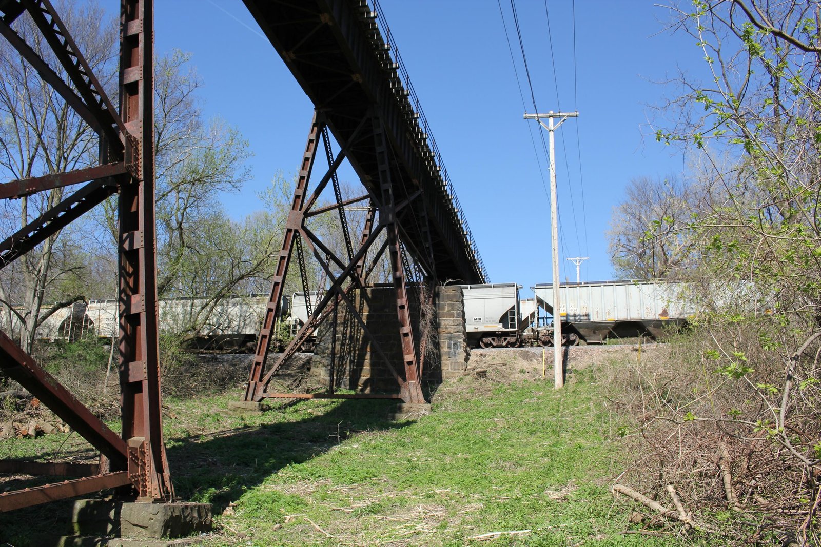 East end of east approach, tower #4 at left